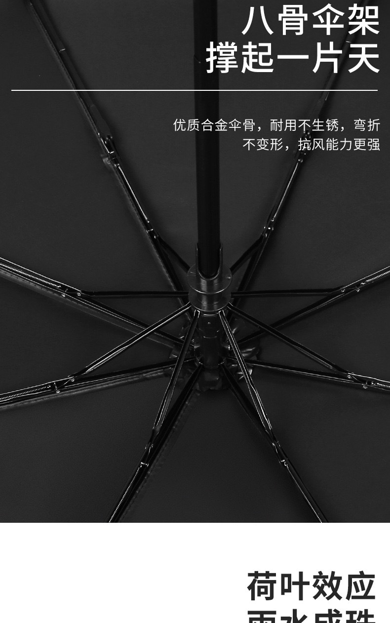 批发折叠全自动雨伞男女学生晴雨两用防晒遮阳太阳伞防紫外线大号详情7