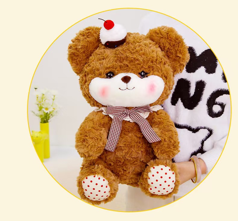 鼻涕熊洛丽塔蛋糕兔子玩偶樱桃蛋糕熊公仔跨境毛绒玩具生日礼物详情16