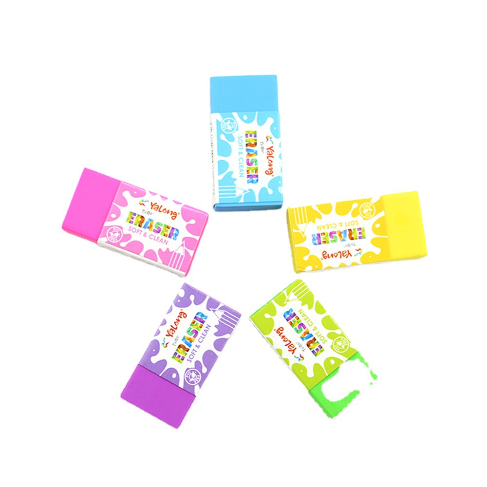 YALONG wholesals high-quality student pencils, PVC material erasers, office study supplies, and drawing erasers pic 12