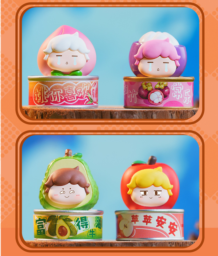 Good Luck Fruit can blind box, cute small tabletop, trendy decorative items, resin handicrafts, atmospheric decorative items wholesale pic 12