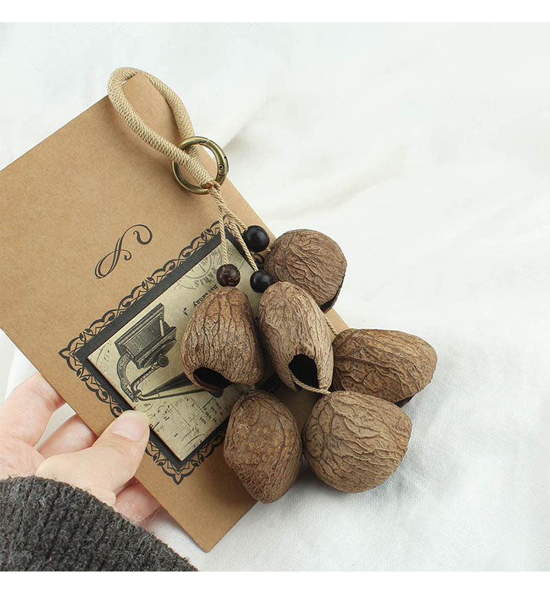 森系果壳摇铃包挂手工风铃音疗愈挂铃钥匙扣车挂植物果实原料挂件详情5