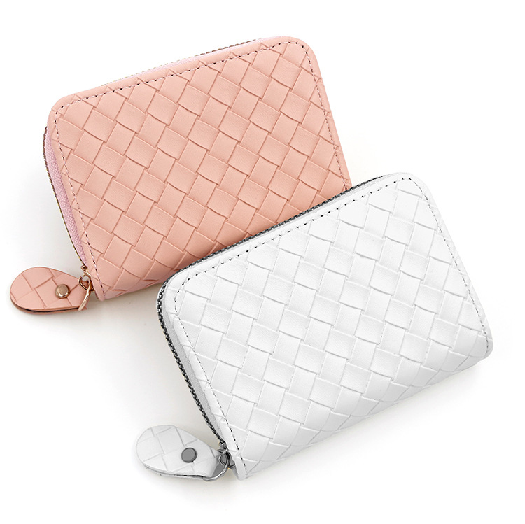 时尚Ins风编织女士卡包拉链小零钱包 男女式风琴卡包多卡位卡套详情18