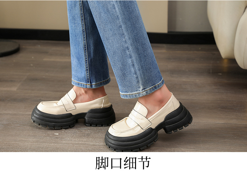 如果米白色牛仔裤女2025春现货一件代发显瘦弹力柔软九分铅笔裤详情19