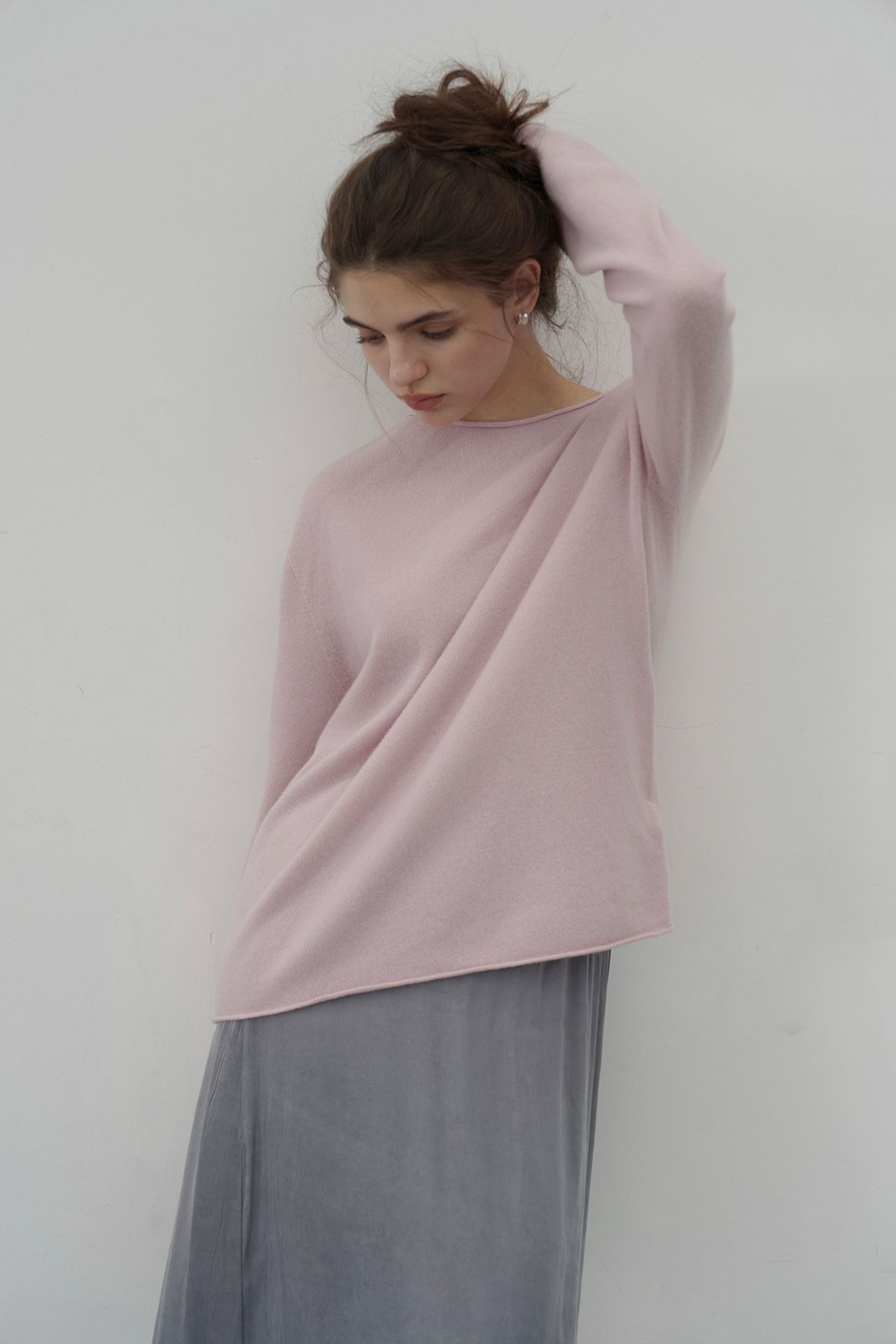 Korean-style seamless one-piece process round-neck pullover cotton and wool sweater, basic base layer for women a1183 in autumn and winter pic 39