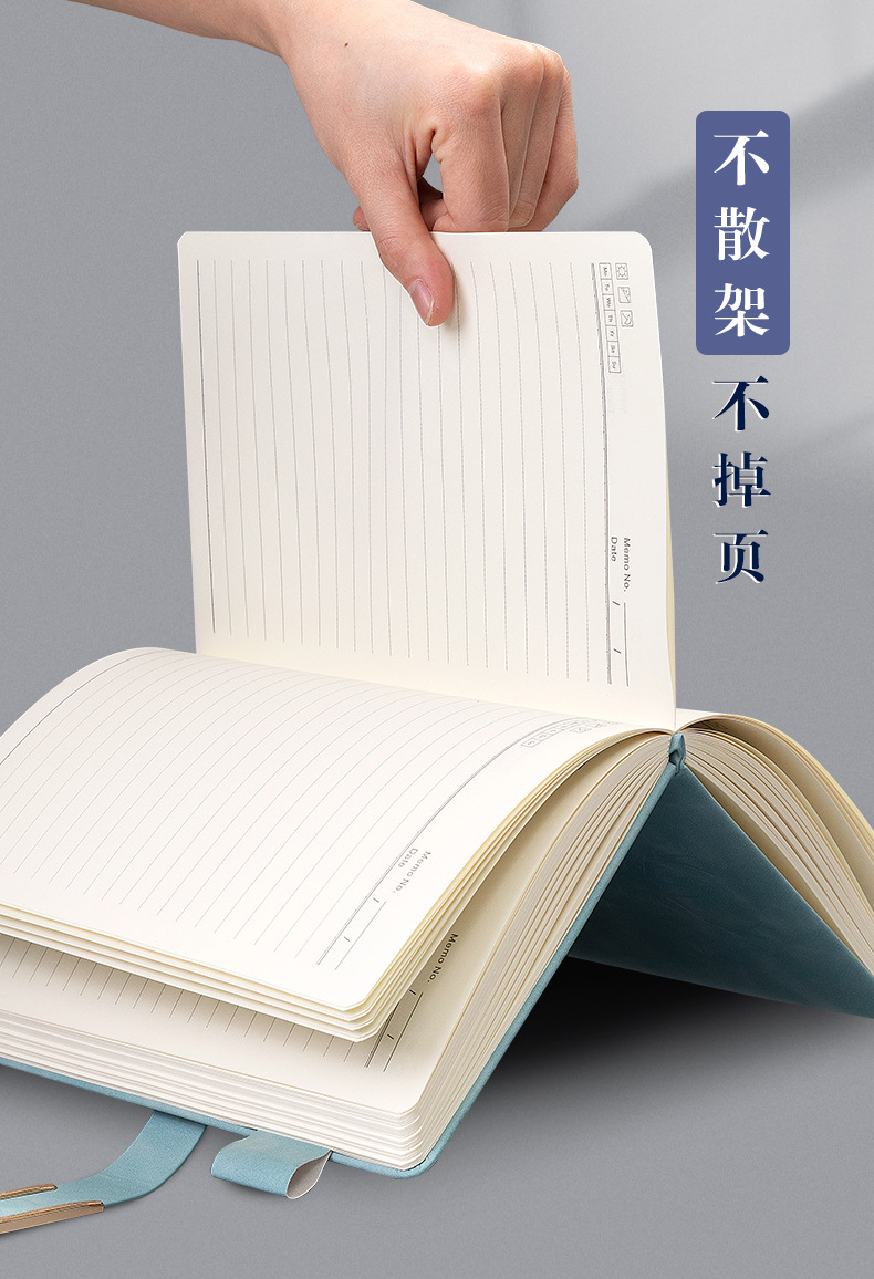Wholesale of A5 deer head buckle notebooks, thickened business notebooks, customized student diaries, work notes, and notepads pic 12
