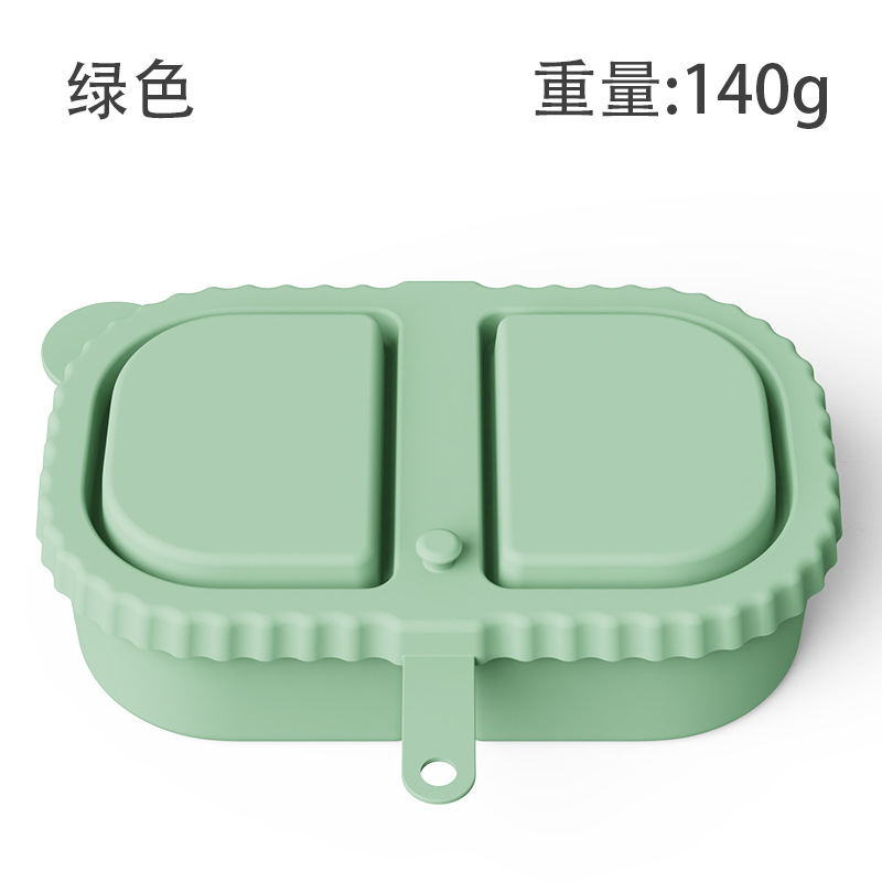 silicone snack container硅胶双格调味盒酱料盒带盖硅胶零食容器详情3