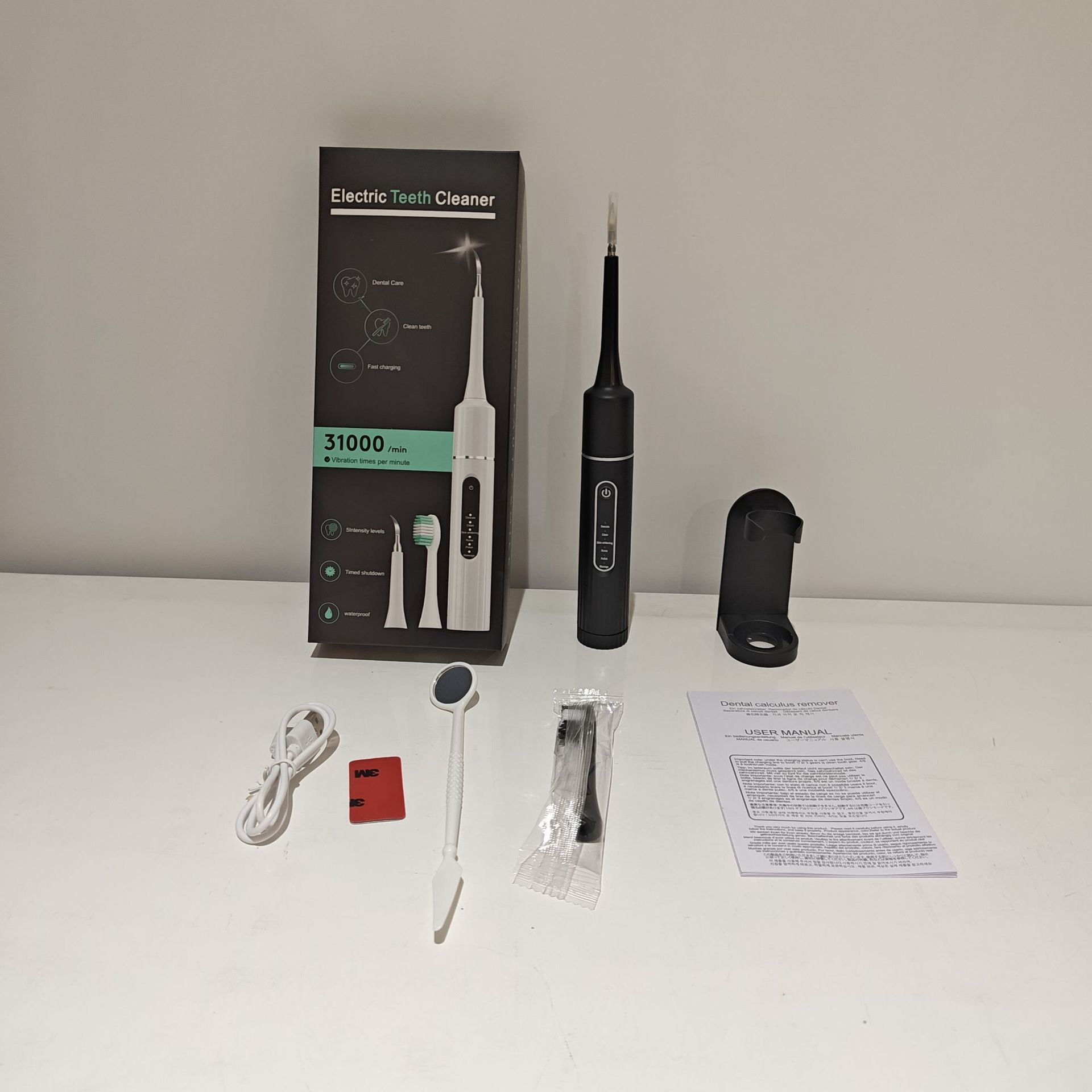 A popular foreign trade product, the six-in-one electric toothbrush set, portable tartar removal, teeth cleaning and beauty device pic 22