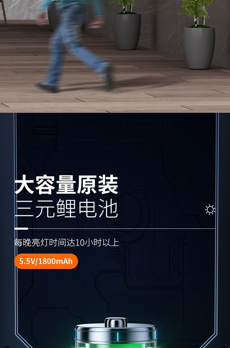 太阳能感应灯户外壁灯阳台灯入户门led氛围庭院花园防水围墙壁灯详情7