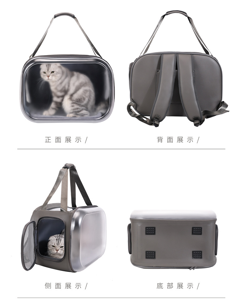 Cat bag, portable pet suitcase, dog bag, space capsule suitcase, large-capacity dual-purpose cat backpack pic 15