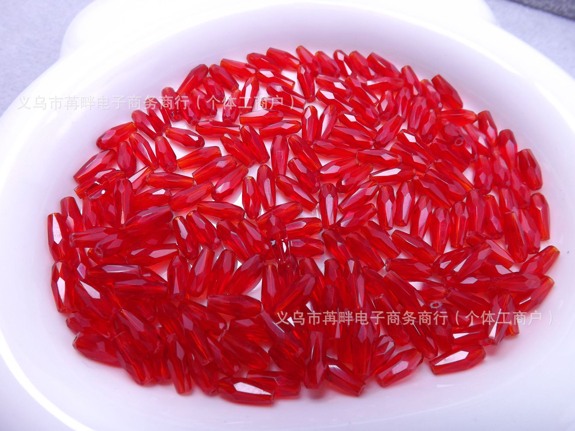 4mm*9mm长水滴人鱼泪晶晶diy水晶饰品配件玻璃珠子长水滴晶晶配件详情6
