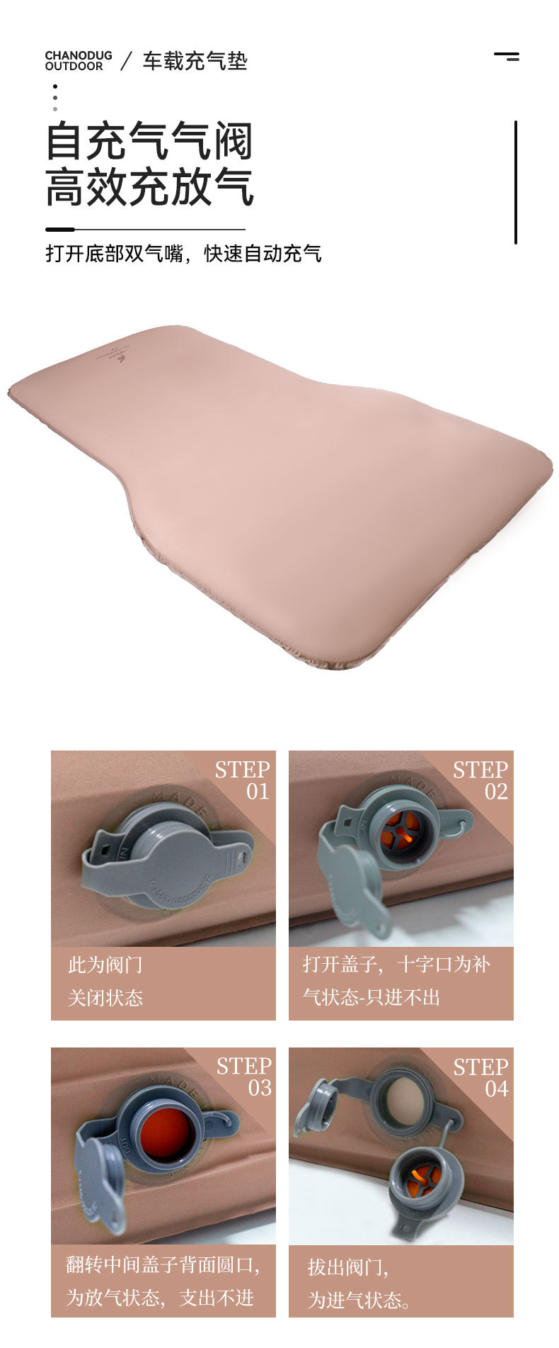 Self-driving tour general-purpose car rear sleeping pad, Tesla ModelY memory foam trunk storage portable car bed pic 8