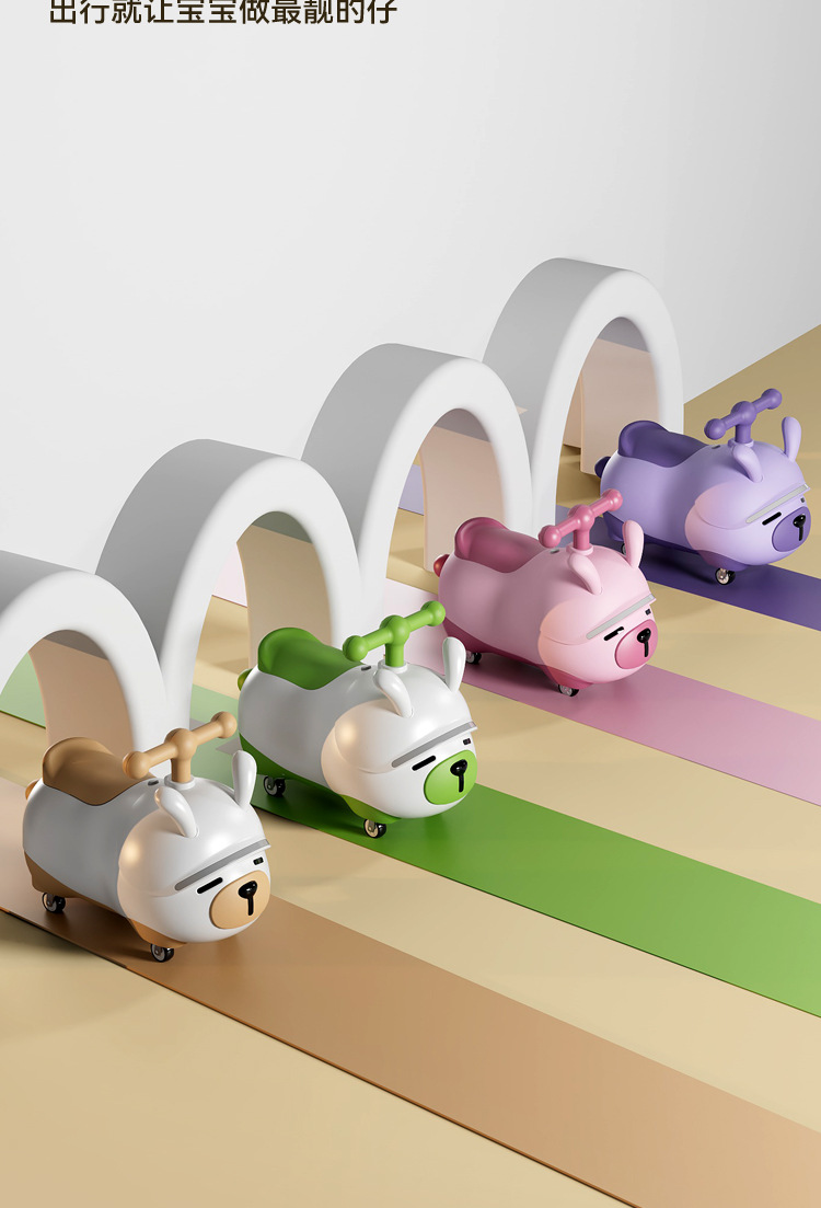 嘟嘟兔溜溜车儿童滑行车1-3岁宝宝万向轮无脚踏自行车宝宝扭扭车详情18