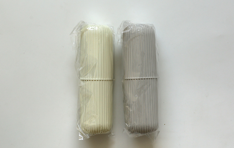 Travel mouthwash cup, toiletry cup, toothbrush and toothpaste storage box, portable travel brushing cup, travel toiletry set pic 1