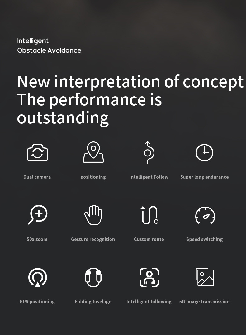 Cross-border new product J5 Drone brushless GPS positioning high-definition aerial photography obstacle avoidance four-axis remote control aircraft toy gift box pic 28