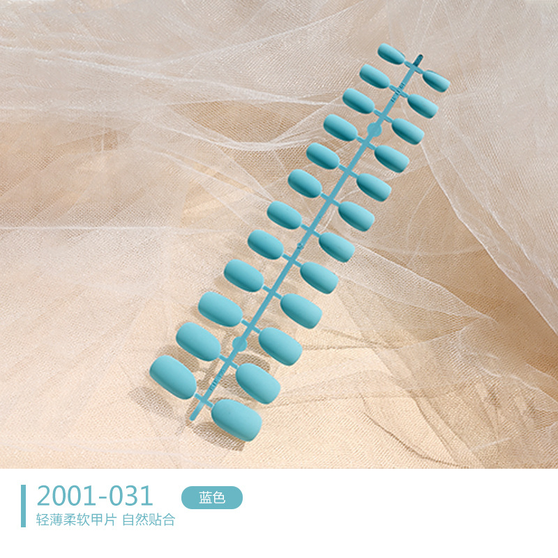 Matte frosted nail patches, fake nails, 24-piece strips, wearable nail tools, nail plates with a frosted texture pic 8