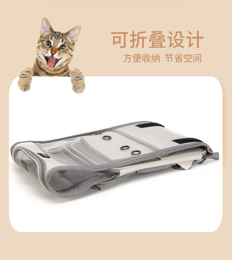 猫包宠物包外出便携双肩背包可手提透气大空间猫咪狗狗背包宠物包详情2