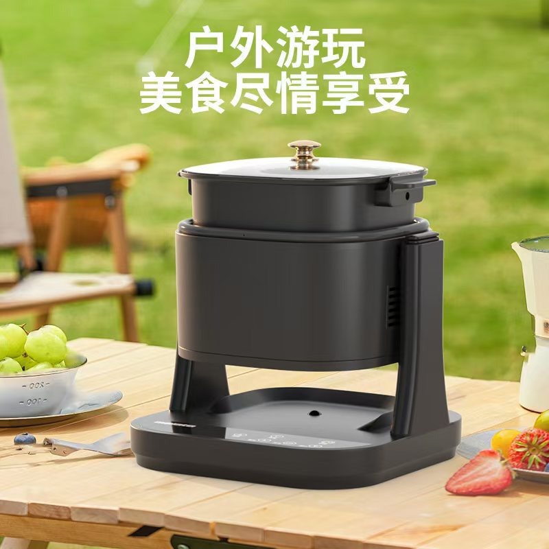 2025跨境爆款180度旋转煎煮炸空气炸锅工厂直营支持外贸110V-240V详情3