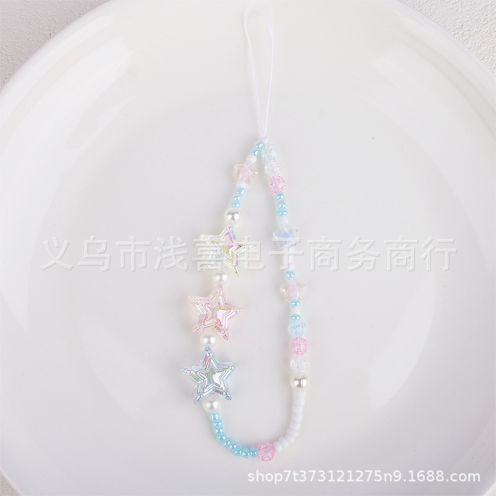 原创可爱y2k星空棒棒糖花朵手机链ccd挂绳杯挂链耳机钥匙扣挂饰女详情6