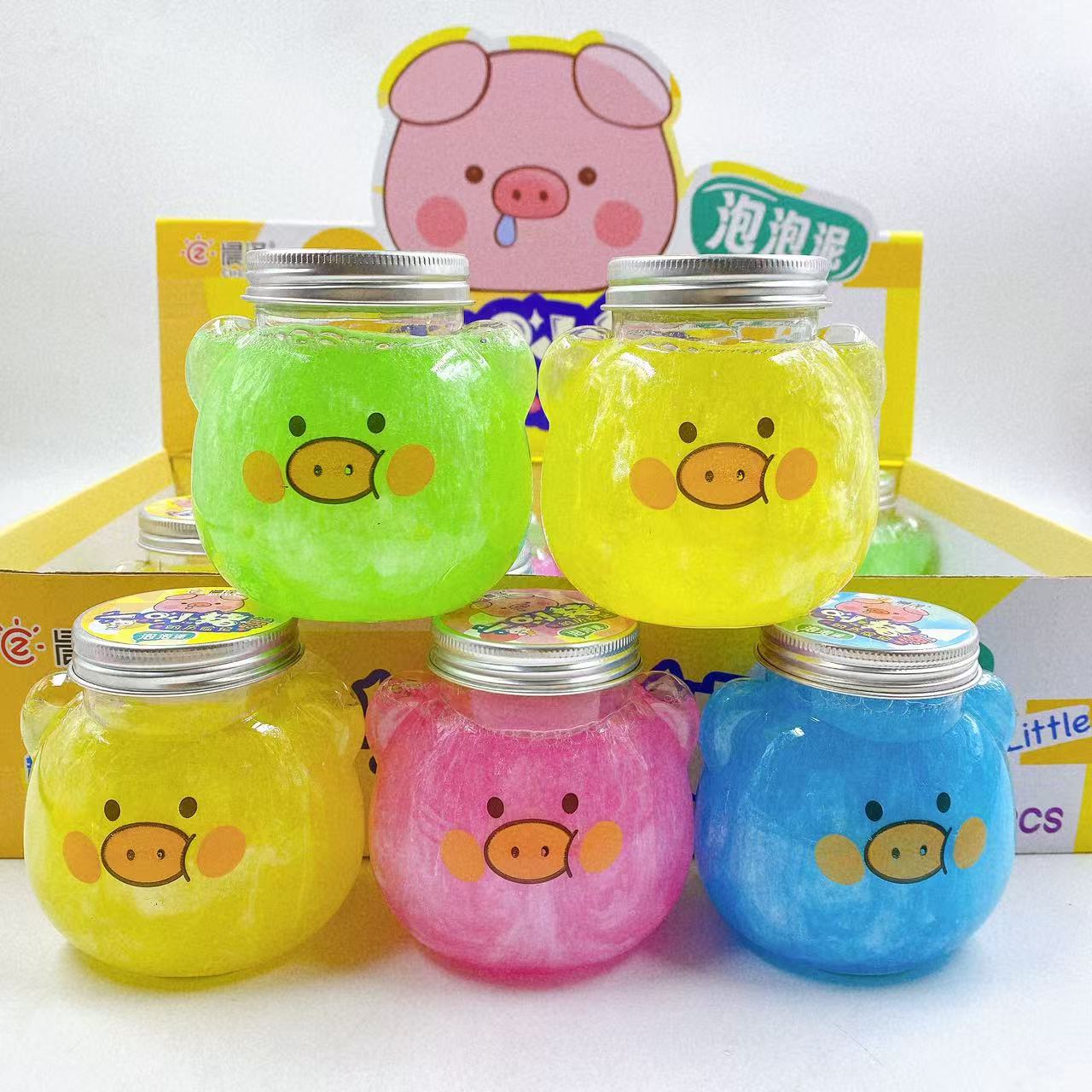 儿童玩具小猪款起泡胶珠光卡通可爱彩泥解压手工diy水晶泥创意批详情5