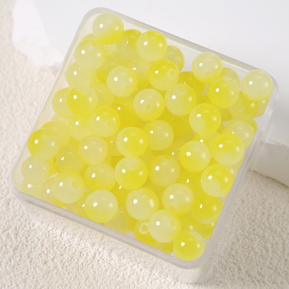 果冻色仿玉石珠子玻璃琉璃圆珠散珠手工diy发簪手链项链耳饰材料详情21