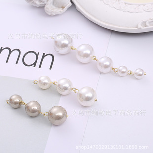 新款DIY手工精美合金烧焊爪链耳钉镶钻几何仿925银针耳饰耳坠配件详情1