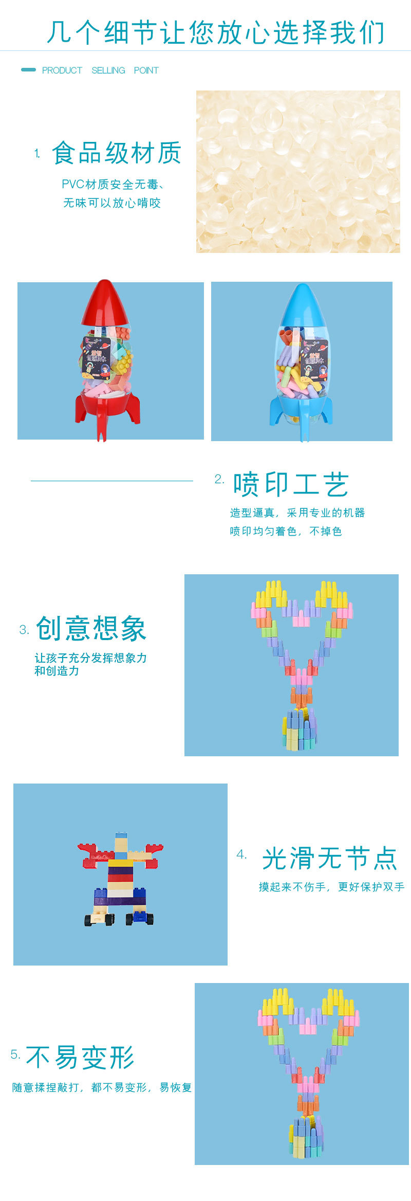Divertido niños múltiples formas combinación libre creativa construcción muebles 100 formas cambiantes juego de cerebro bricolaje juguetes pic 3
