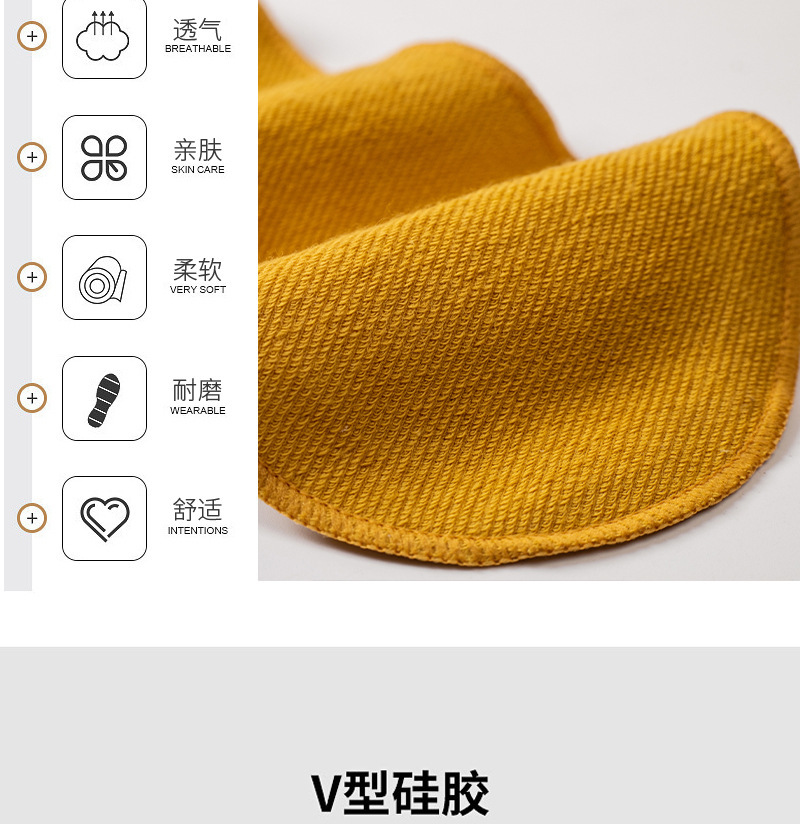 春夏季硅胶防掉跟毛巾底吸汗双面任意剪浅口低帮船袜女隐形袜子详情4