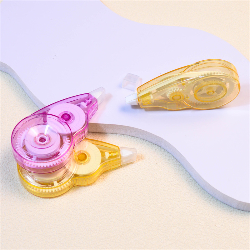 修正带学生学习纠错文具厂家批发彩色透明简约办公室便携用品套装详情8