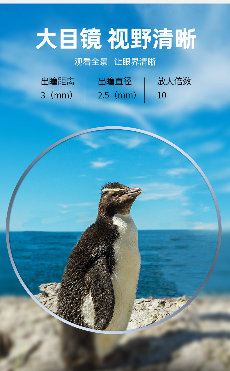 New binoculars 500×25 high-magnification high-definition fishing portable concert viewing glasses that can be taken with a mobile phone pic 7