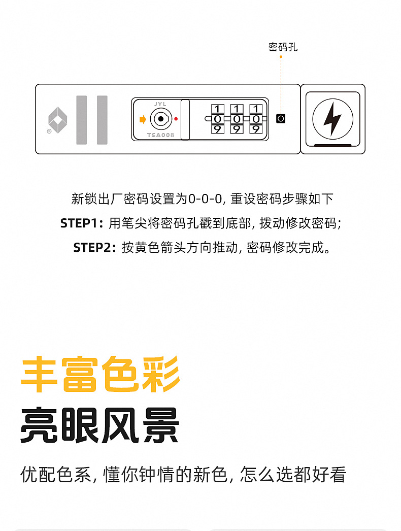 2024新款20寸前开盖宽拉杆行李箱大容量超轻PC多功能拉杠箱详情17