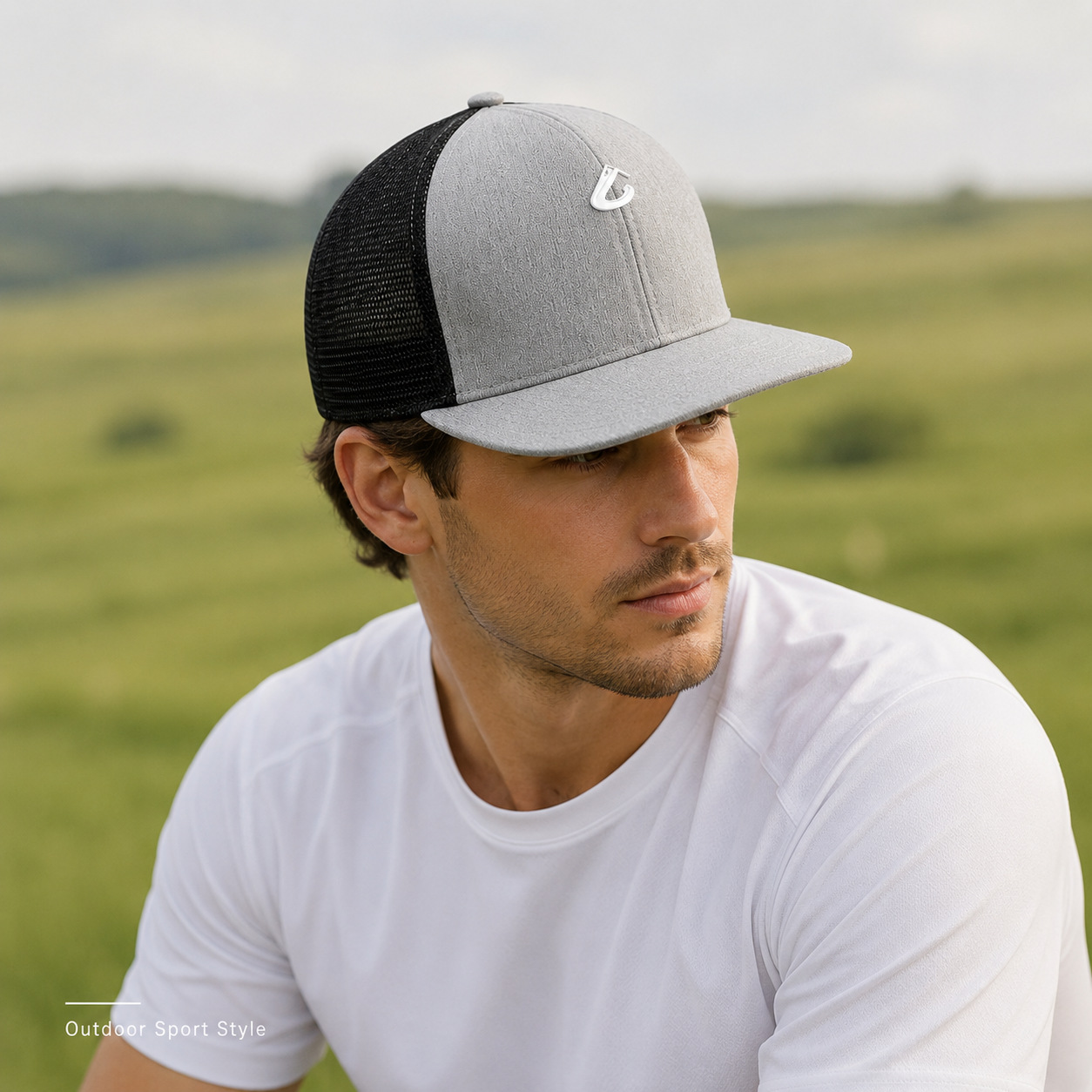 Cross-border baseball caps, fashionable outdoor backnet baseball caps, new hard-top ponytail hats for export sunshade, customized for export pic 4