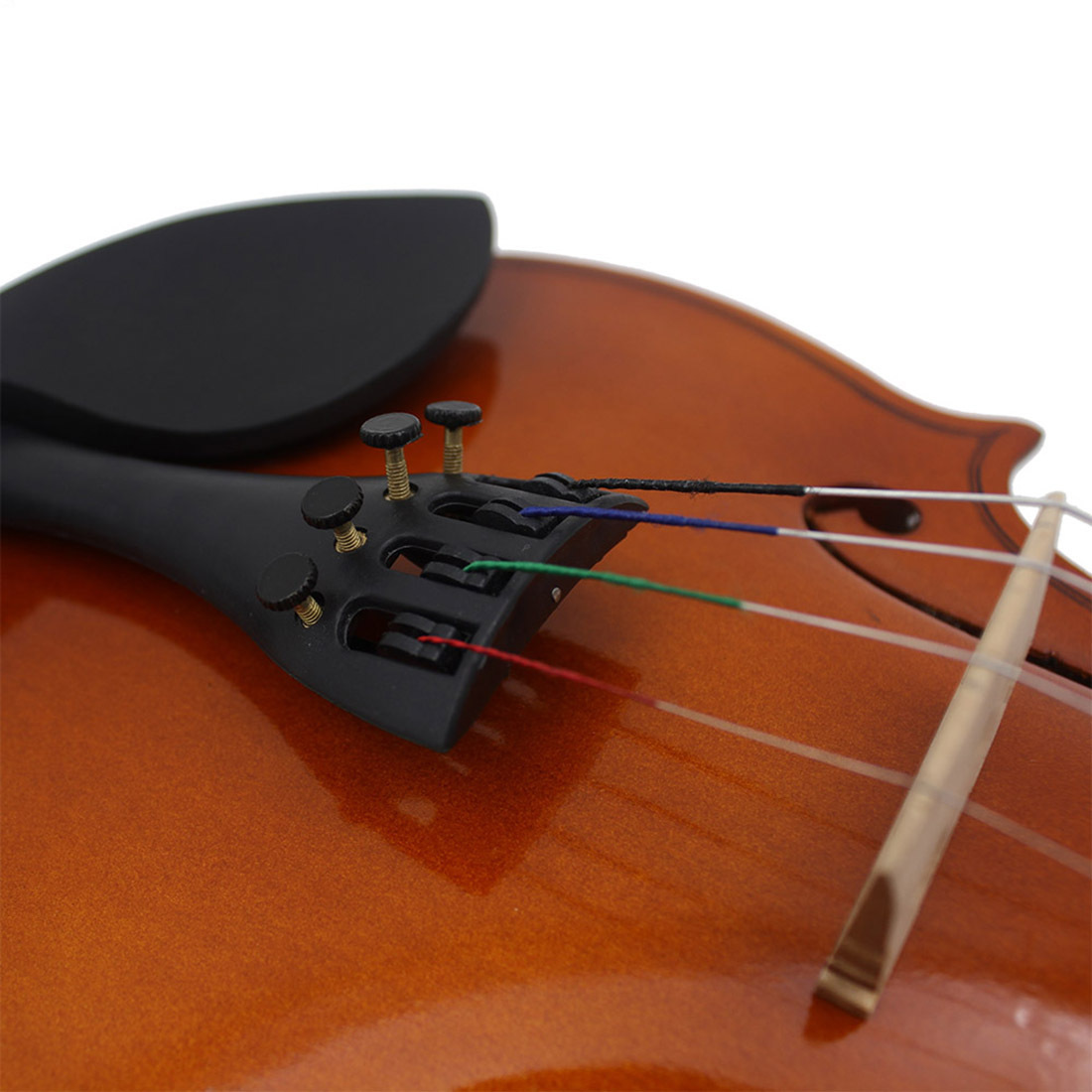 Natural color solid wood violin beginner practice 4/4 violin popularization for adults and children Violin pic 12