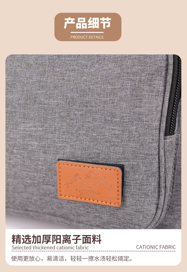 跨境亚马逊牛津布餐包单肩斜挎包保温饭盒收纳包折叠便携保温冰包详情18