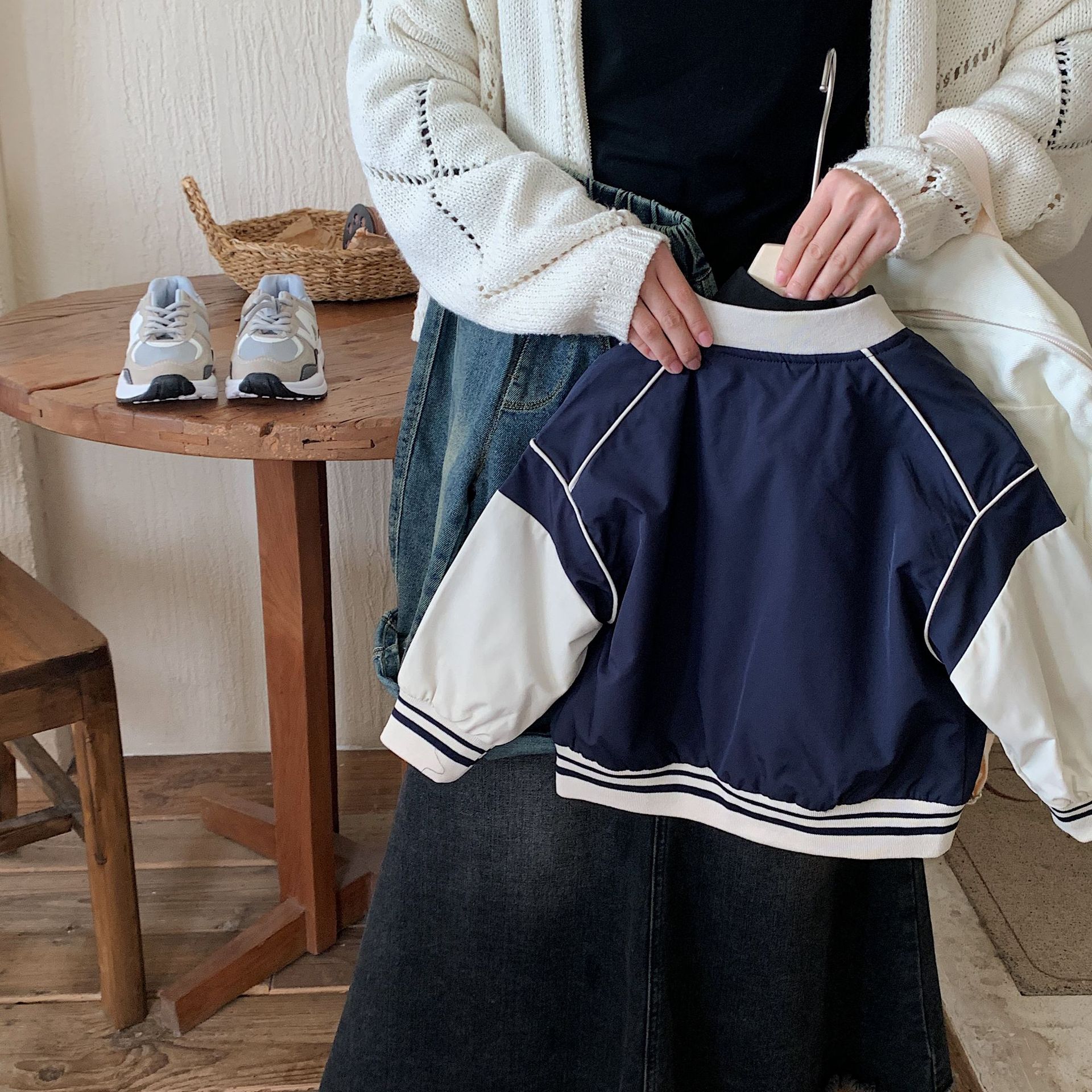 儿童秋季外套2025新款童装男童韩版棒球服拼色上衣宝宝休闲夹克潮详情13