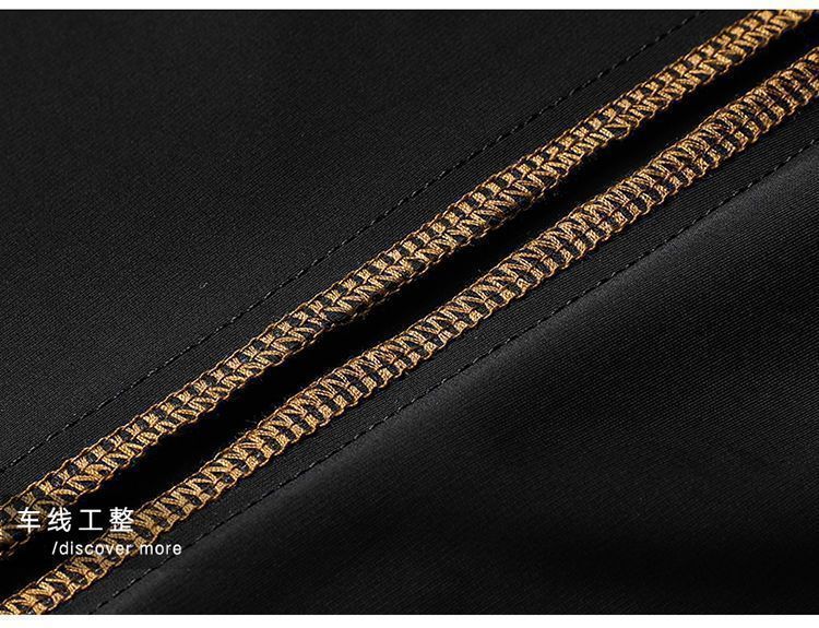 Pantalones de lujo para hombres de verano nuevos pantalones casual para hombres de mediana edad cintura alta corte recto sin plancha anti-arrugas elástico tigre pantalones bordados pic 29