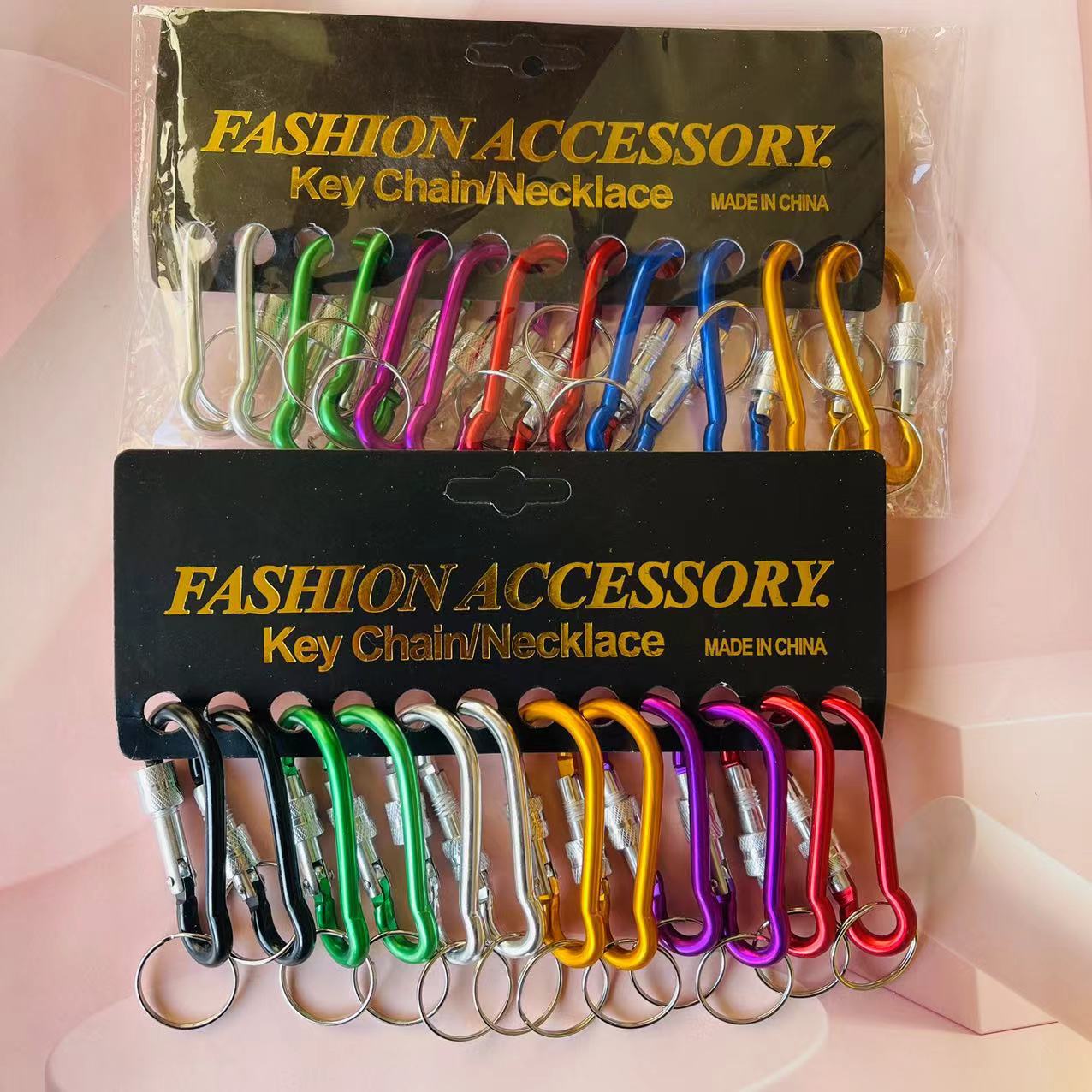 【 Zone 1-5 】 Mountain Climbing buckle 12/ pack 2400/ box 7 cm Mountain climbing buckle key chain Outdoor products Mountain climbing buckle key chain Small lock buckle Safety buckle 1 yuan supply pic 5