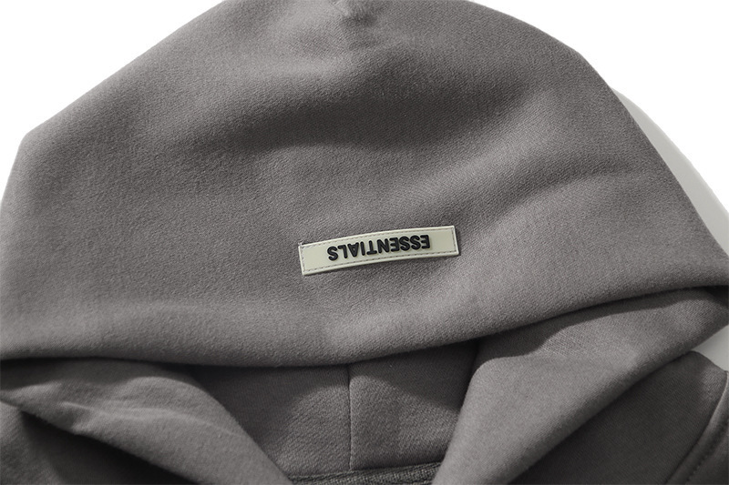美式街头潮牌ESSENTIALS反光立体字母男女帽衫情侣摇粒绒双帽卫衣详情13