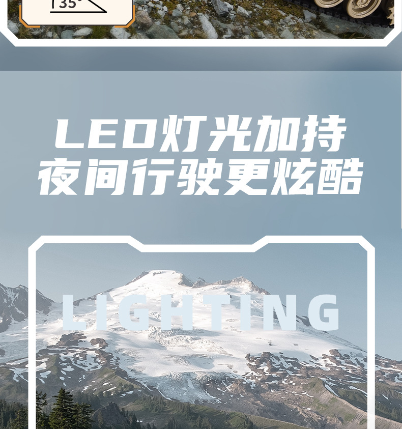 2.4G超大号对战遥控坦克模型充电越野履带式遥控玩具可发射车男孩详情10