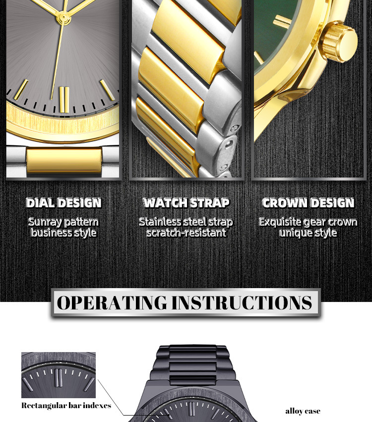 IBSO男士石英表時(shí)尚金屬表帶簡(jiǎn)約商務(wù)男表跨境爆款腕表詳情7