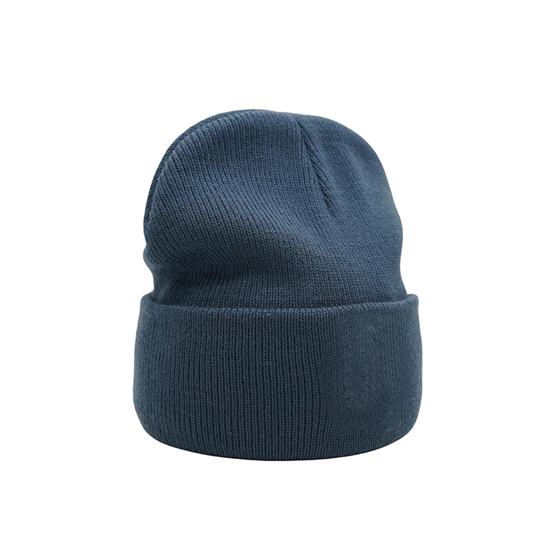 现货黑色针织帽男女纯色冷帽欧美保暖帽子荧光色毛线帽光板针织帽详情17