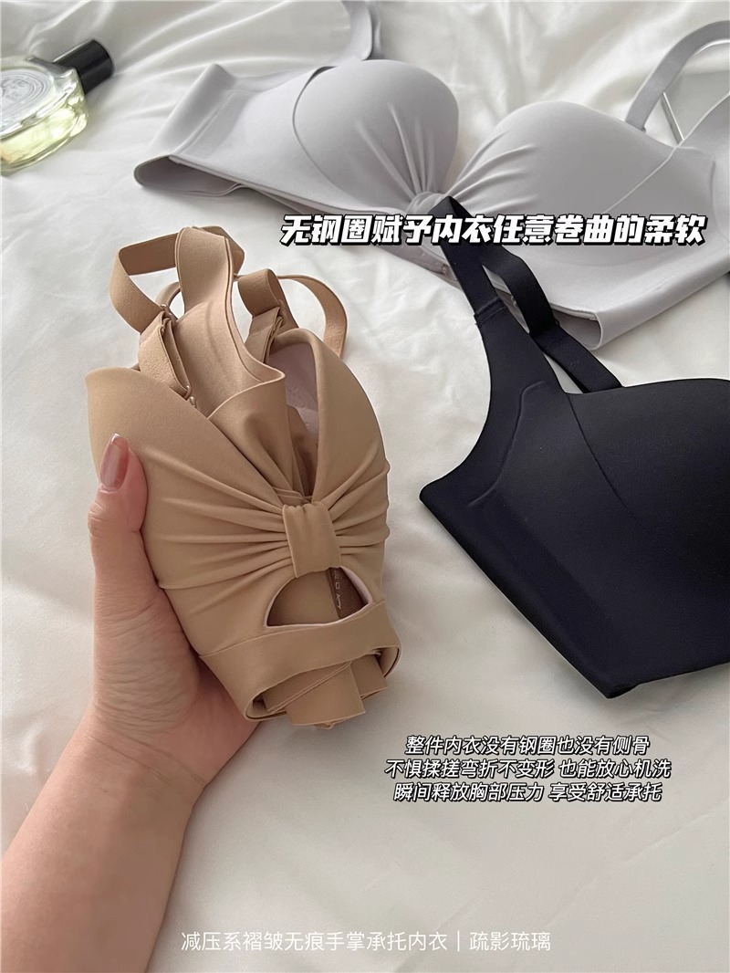 原版新品少女镂空无痕手掌杯塑型内衣直播代发小胸聚拢文胸罩外贸详情14