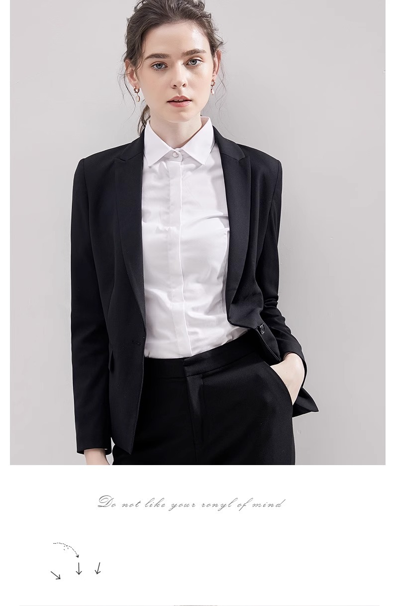 女士竹纤维衬衫夏季职业装通勤上班白衬衣女长袖免烫抗皱商务衬衫详情31