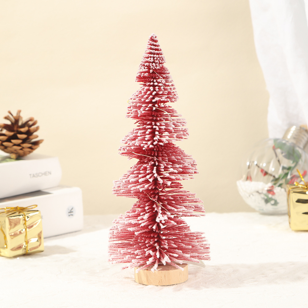 新款螺旋圣诞树迷你圣诞小树桌面摆件橱窗摆台圣诞礼物带灯圣诞树详情6