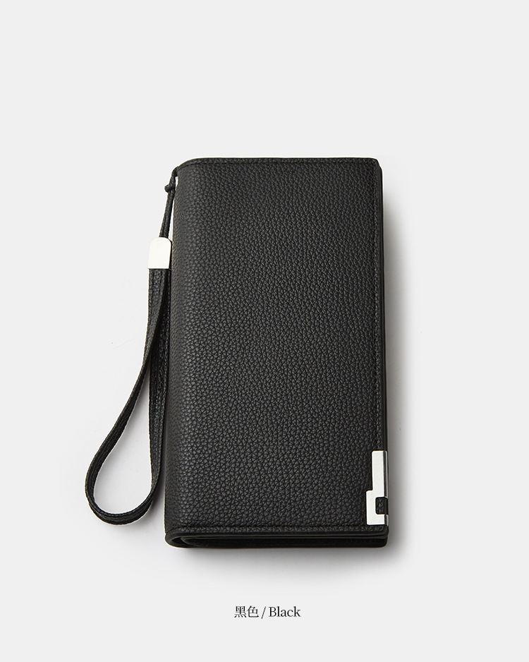 新款钱包男士长款拉链手包时尚多功能商务男手拿包轻奢钱皮夹卡包详情10