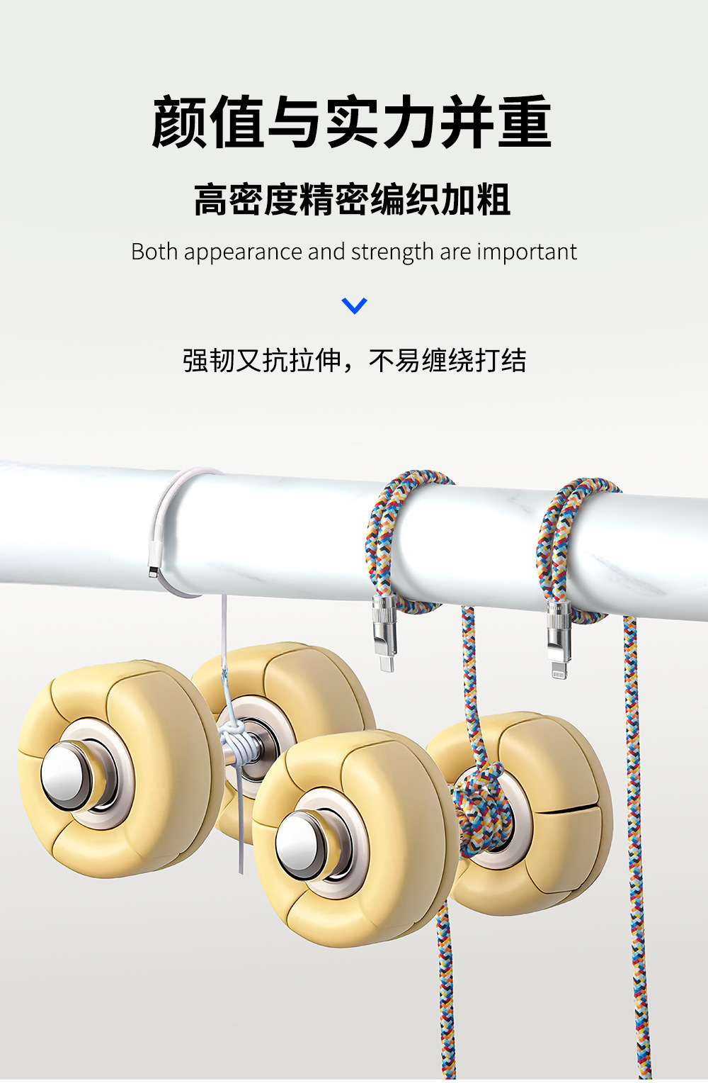 The camouflage clip lanyard for foreign trade is slanted and suitable for Apple 15 fast charging, wrist anti-loss Type-C charging cable and data cable pic 13