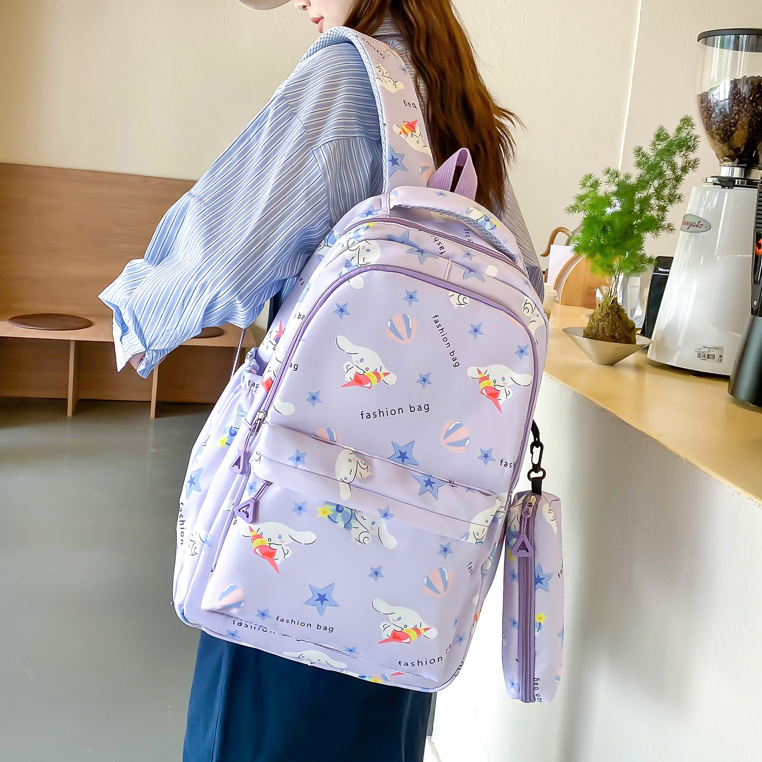 Two-piece backpack for girls in school, lightweight and lightweight bag for students in grades 3 to 6, schoolbag for junior high school students pic 45