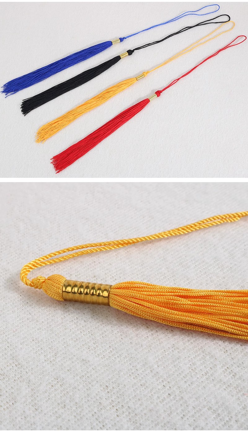 工厂直销2024爆款博士帽流苏毕业绳感恩手工毕业帽流苏穗子详情2