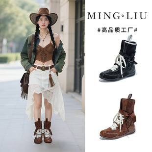 真皮复古小白鞋女2025秋季新款平底歪头运动鞋休闲女鞋百搭鞋子女详情8