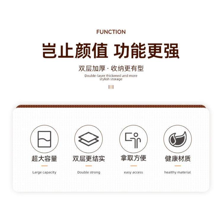 衣服收纳盒  家用衣柜抽屉式分格衣物收纳箱可折叠袜子裤子整理盒详情10