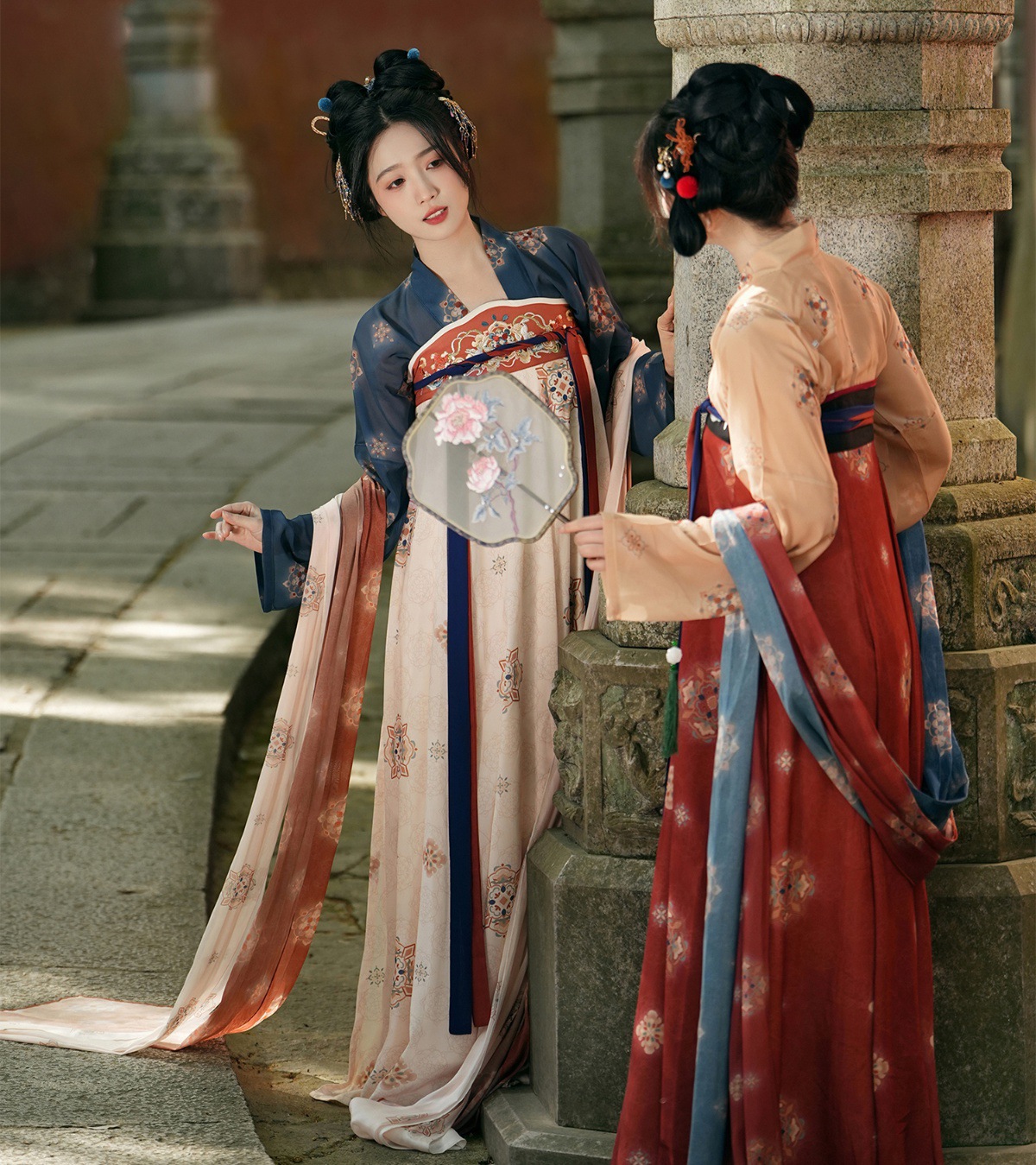 素羽华裳【容容】唐制汉服女复原风齐胸襦裙原创日常仙气春夏新款详情13